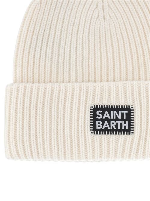 Berretto invernale Beanie a coste bianco MC2 SAINT BARTH | BERRY02432G